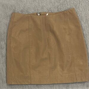 Free People Faux Suede Mini Skirt